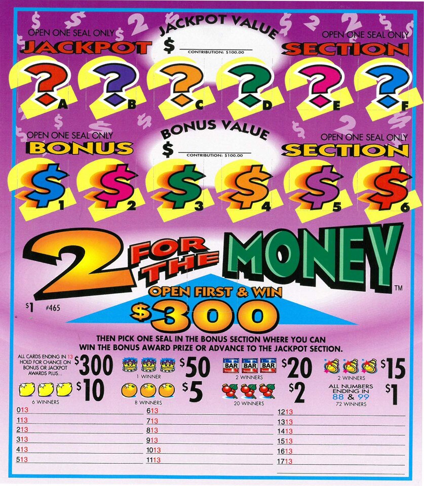 Pull Tabs, Lancaster Bingo Company