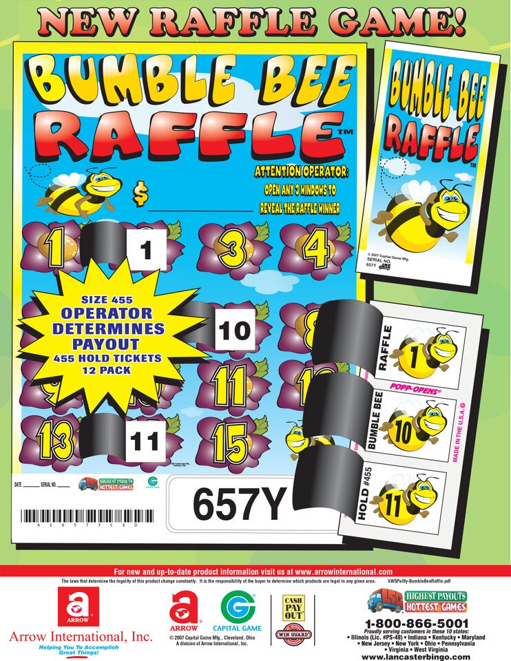 BUMBLE BEE RAFFLE 455 CT NLS