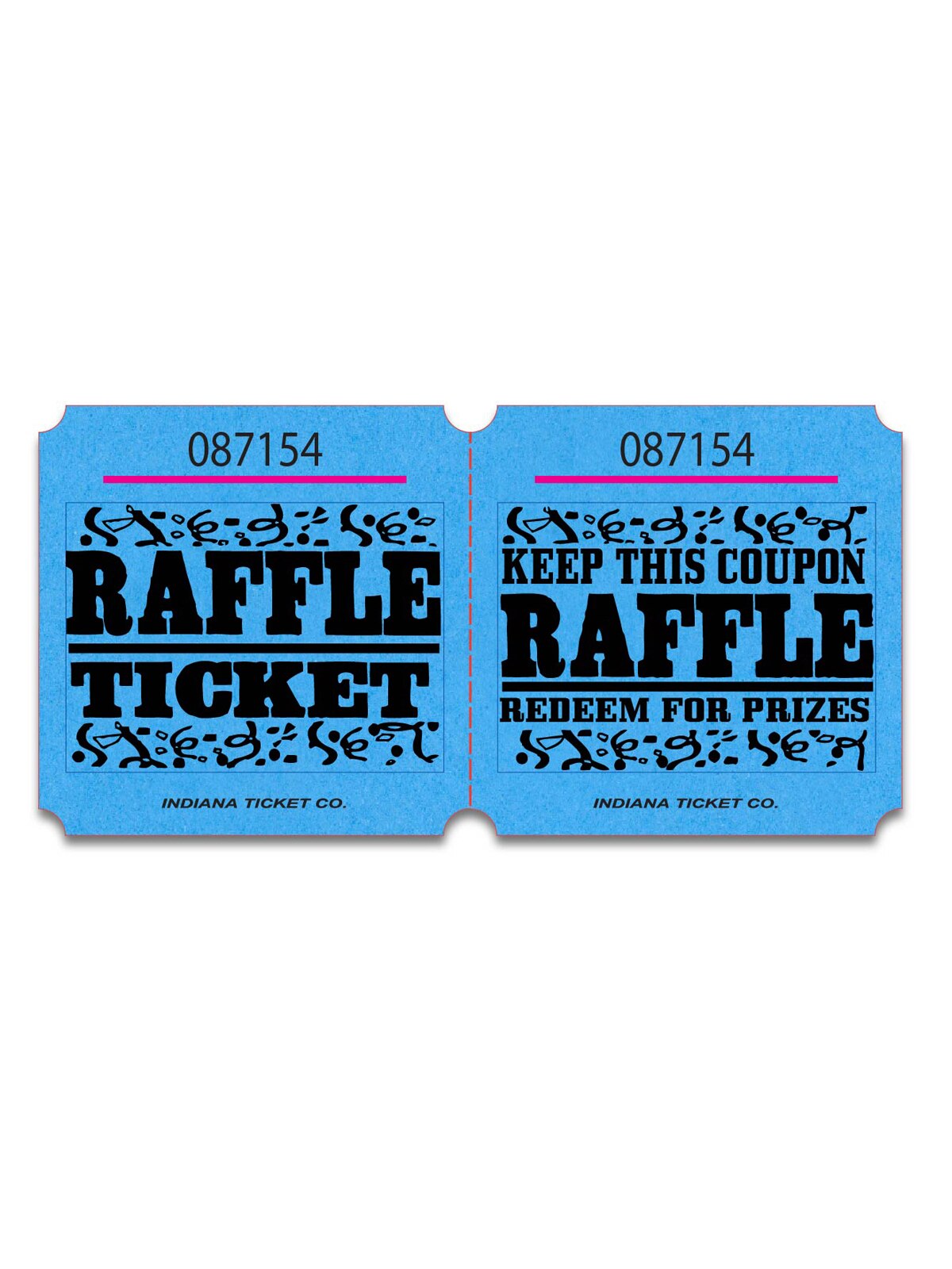double marquee raffle tickets blue ruffle ticket