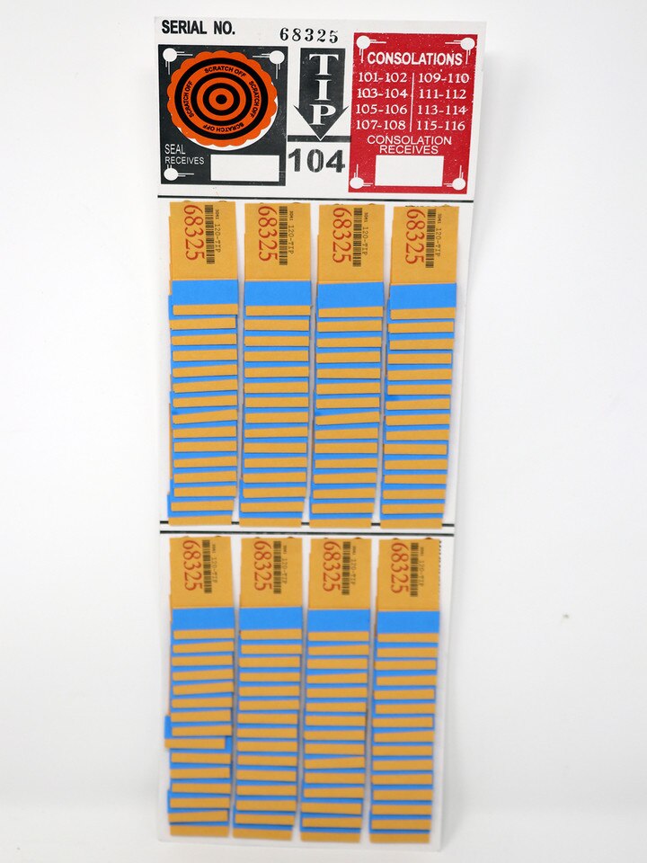 Tip boards pull tabs on sale