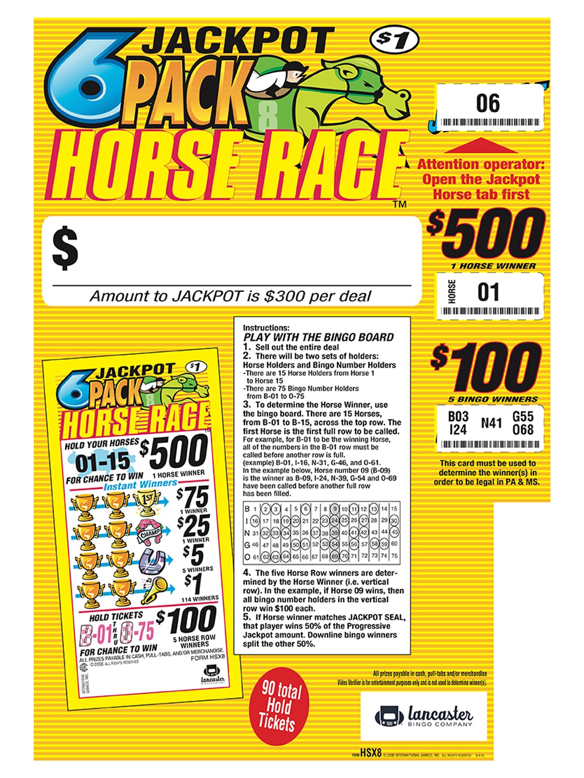 tab jackpot rules