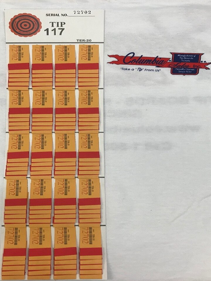 Tip boards best sale pull tabs