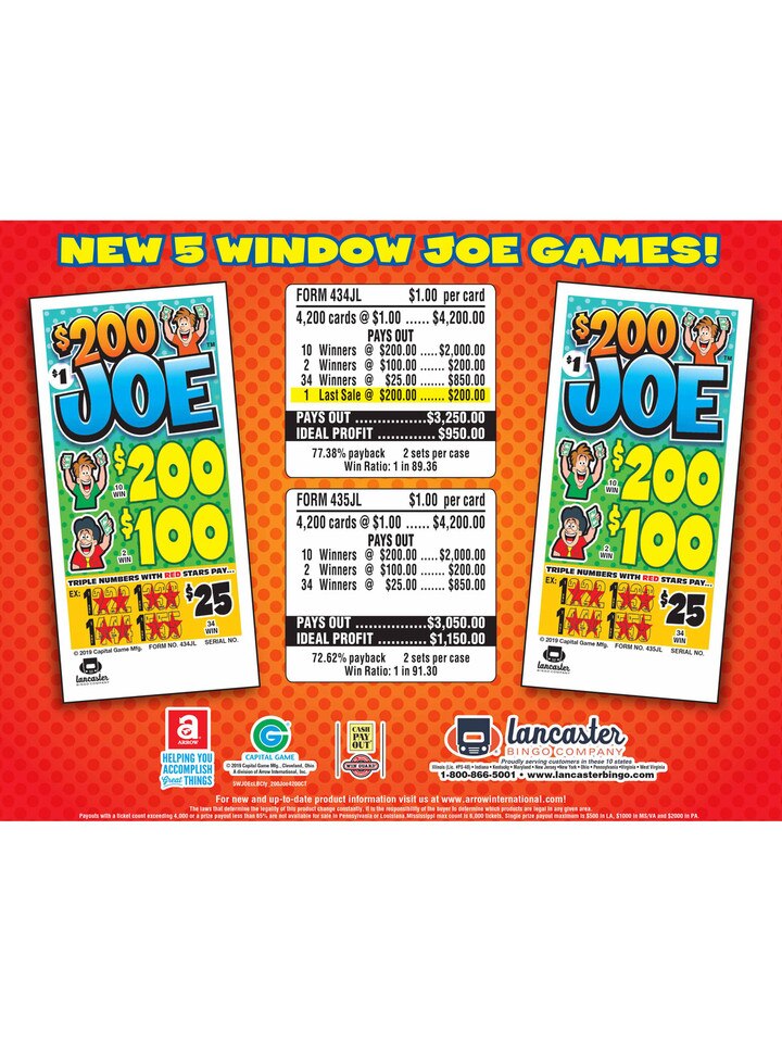 Pull Tab Raffle Tickets