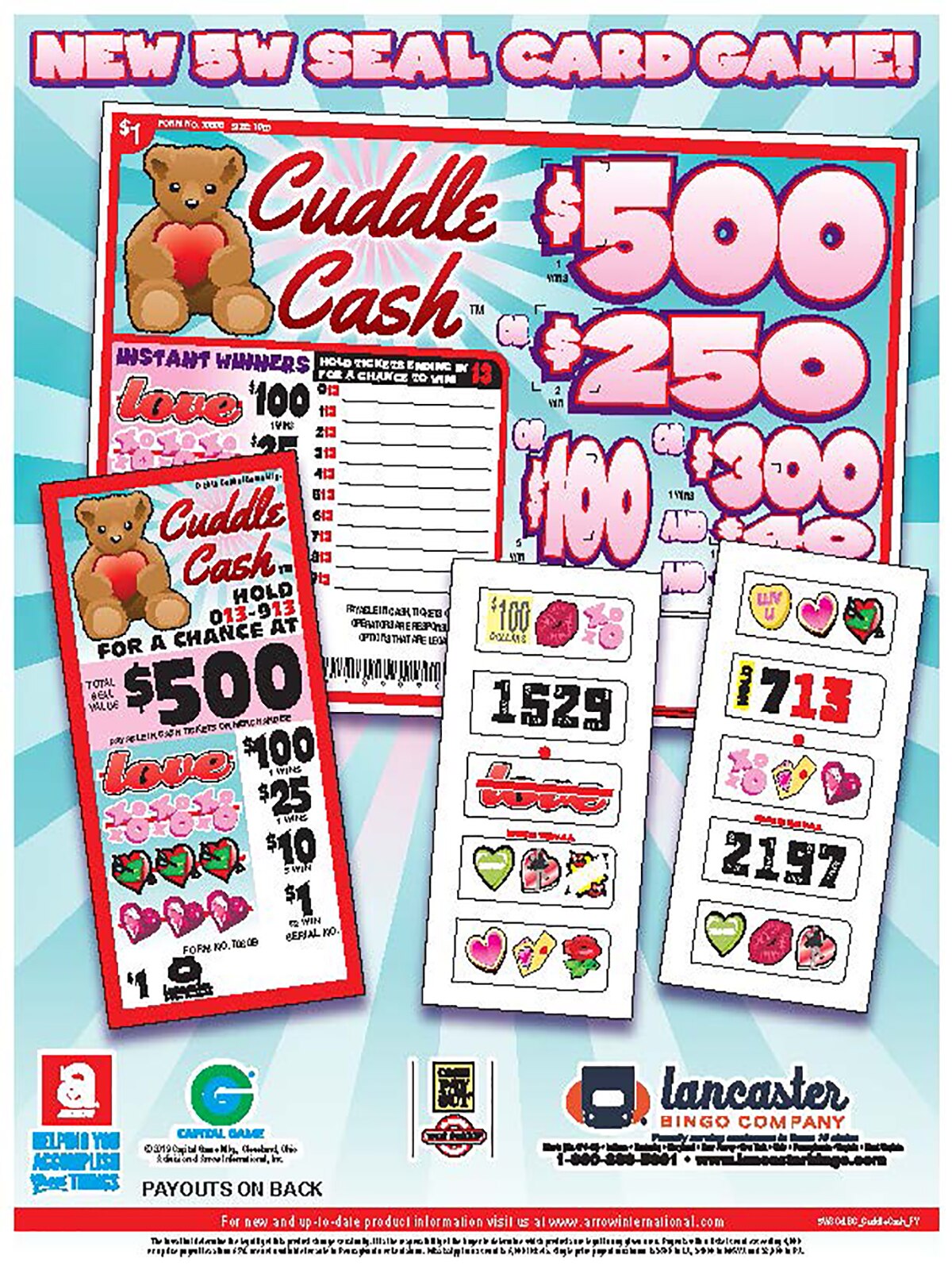 Pull Tab Bingo Cards