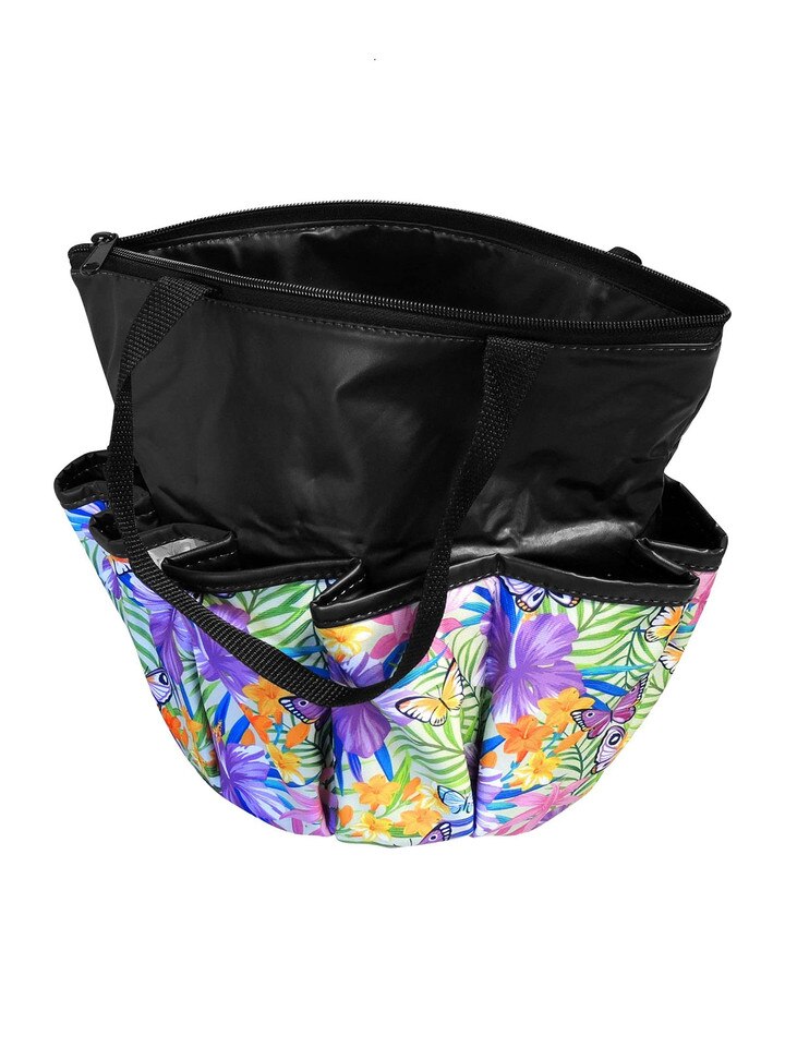 Bingo Bag Ten Pocket Tote Butterfly Garden