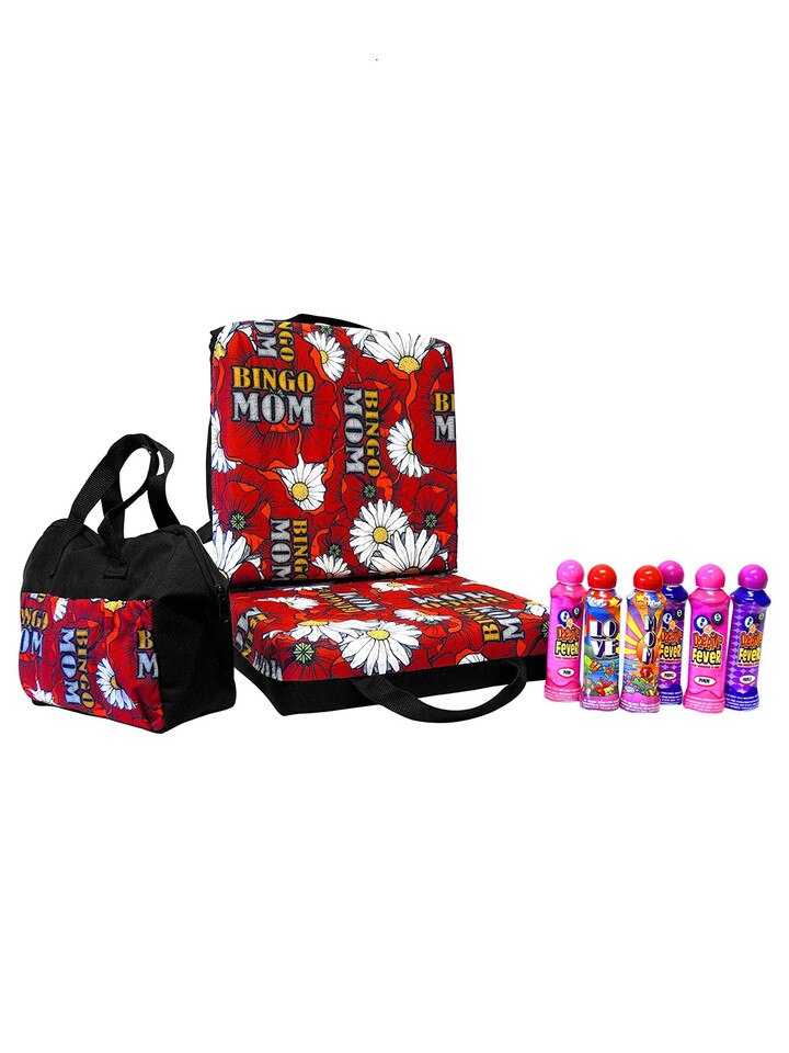 Pink Ribbon Deluxe Bingo Bag and Cushion Gift Set