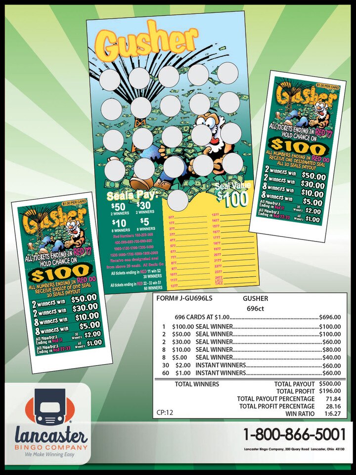 Hump Day 500 Bingo Pull Tabs Game Seal Card-472536